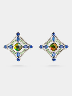 Amun-Ra Dusk Ammolite Collar Pin