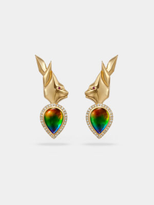 Atiya Mau Ammolite Drop Statement Earrings