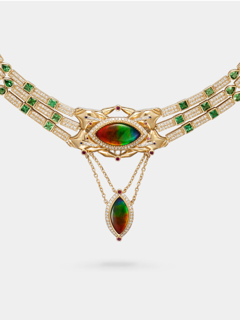 Atiya Mau Ammolite Statement Necklace