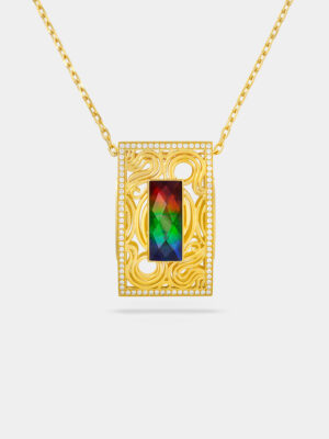 Five Elements: Wood Ammolite Pendant