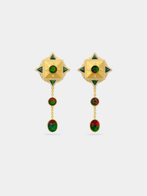 Jjupi Ammolite Drop Earrings
