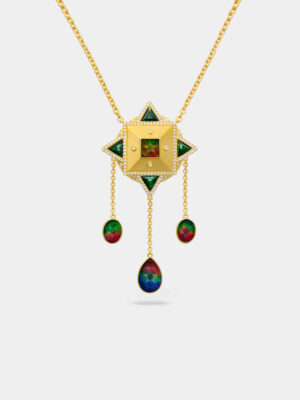 Jjupi Ammolite Lariat Necklace