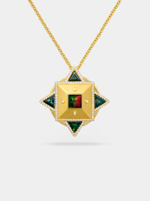 Jjupi Ammolite Statement Necklace