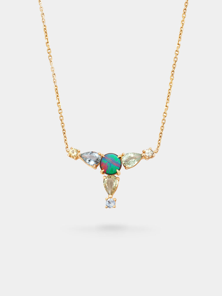 Cleo Trillium Ammolite Necklace