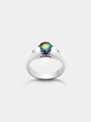 Diem Prime Ammolite Signet Ring
