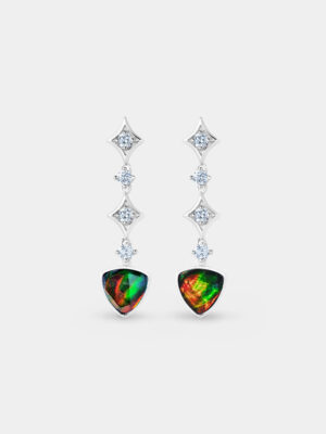 Diem Stardust Ammolite Drop Earrings