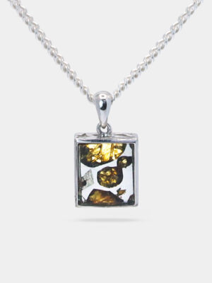 Dainty Sericho Pallasite Pendant