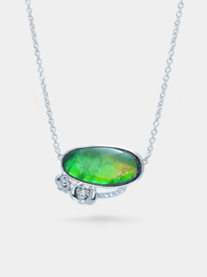 Blooming Floral Ammolite Necklace