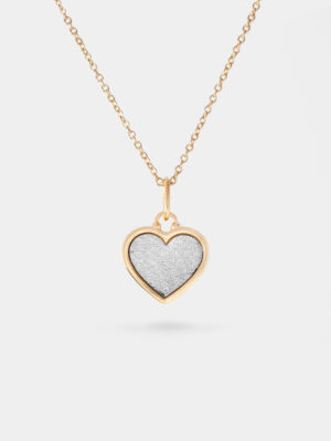 Dreamy Heart Muonionalusta Meteorite Pendant