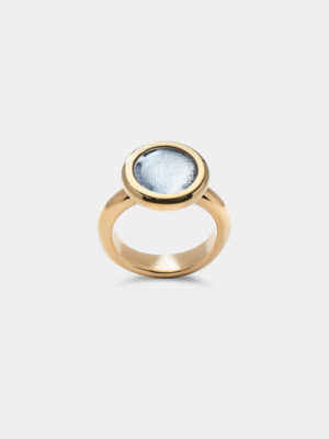 Sleek Classic Muonionalusta Meteorite Bezel Ring