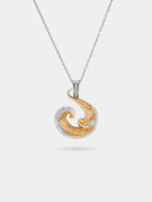 Salty Waves Duo-Toned Pendant