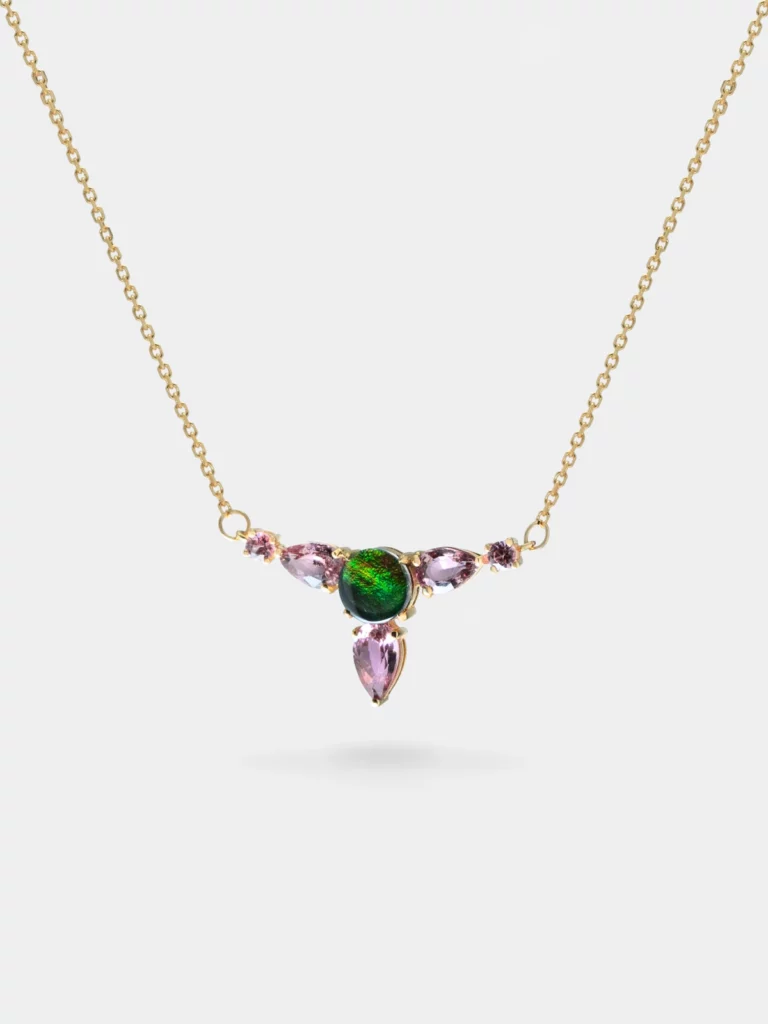 Cleo Trillium Ammolite Necklace
