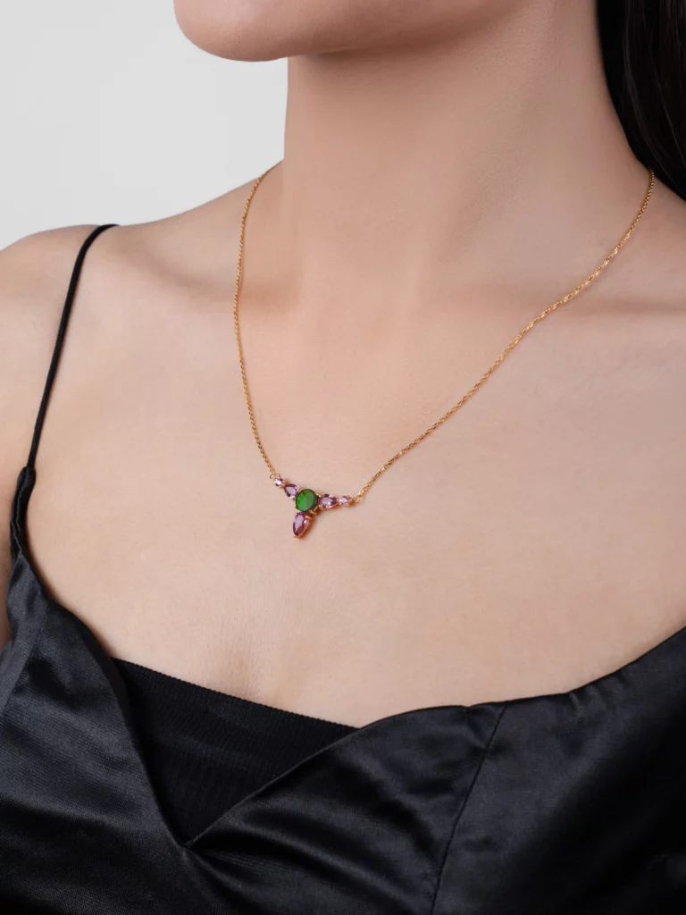 Cleo Trillium Ammolite Necklace