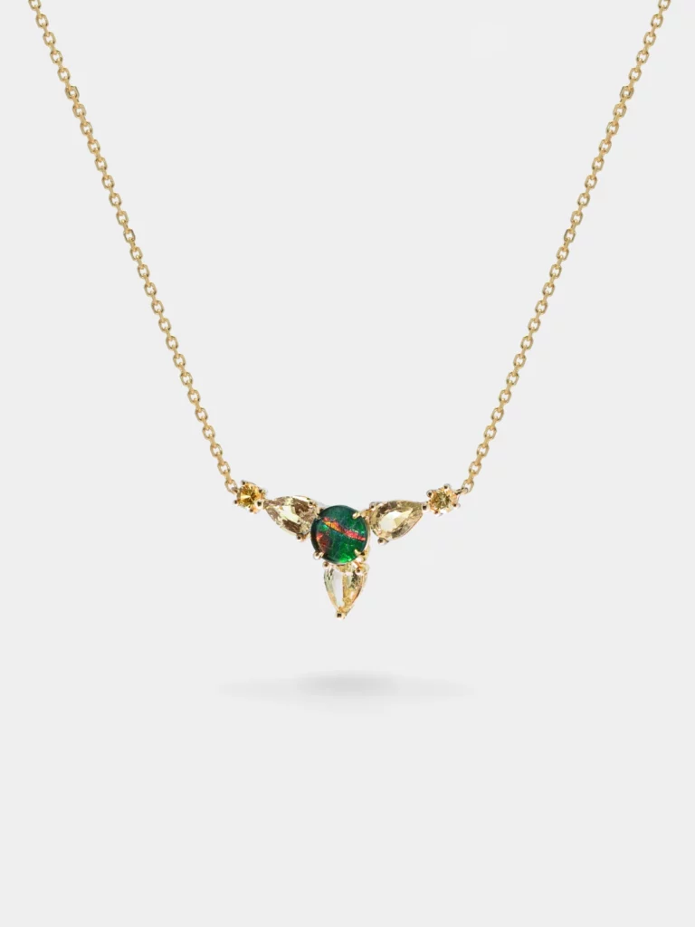 Cleo Trillium Ammolite Necklace
