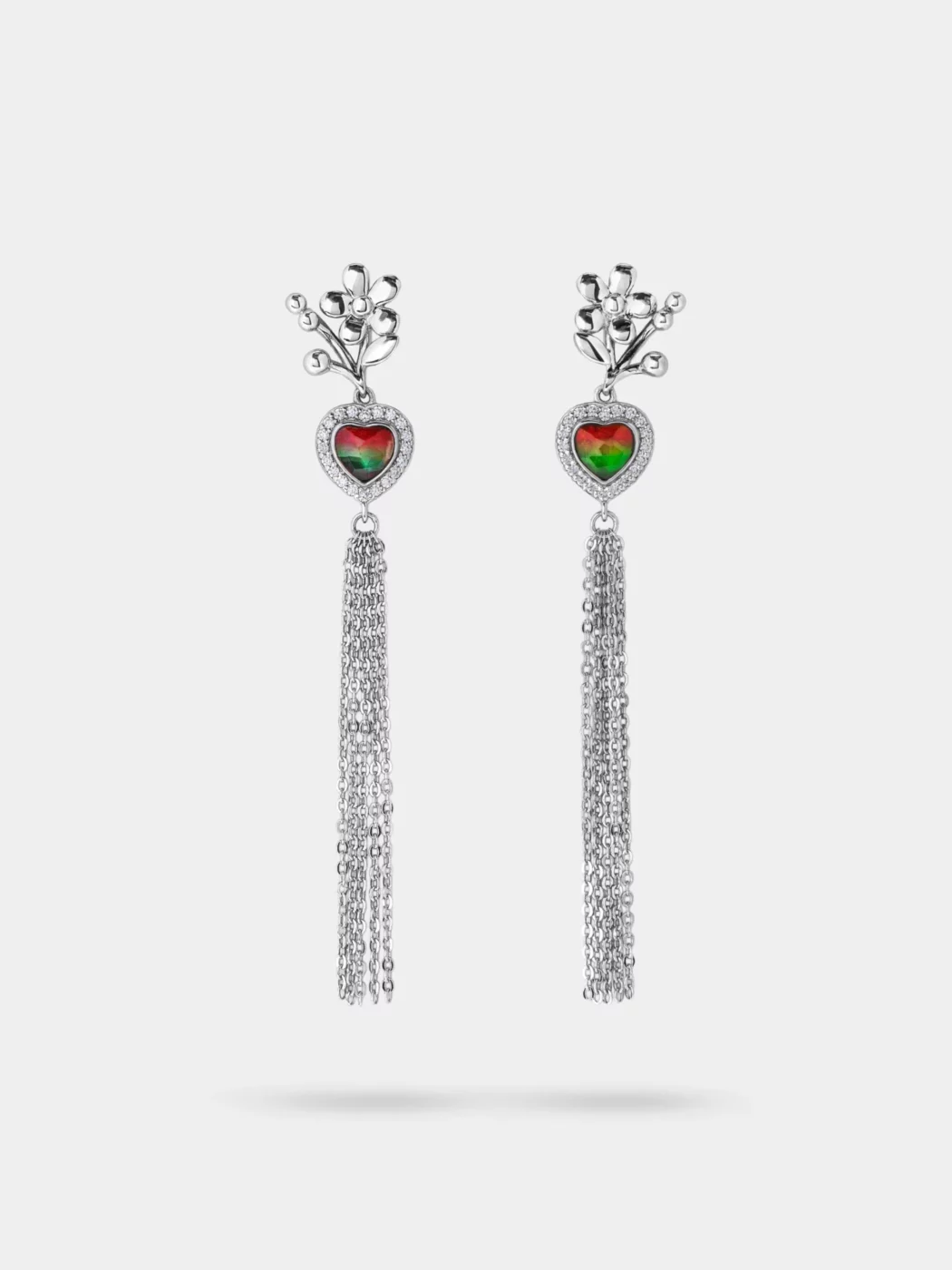 Amour Bloom Ammolite Drop Earrings 039