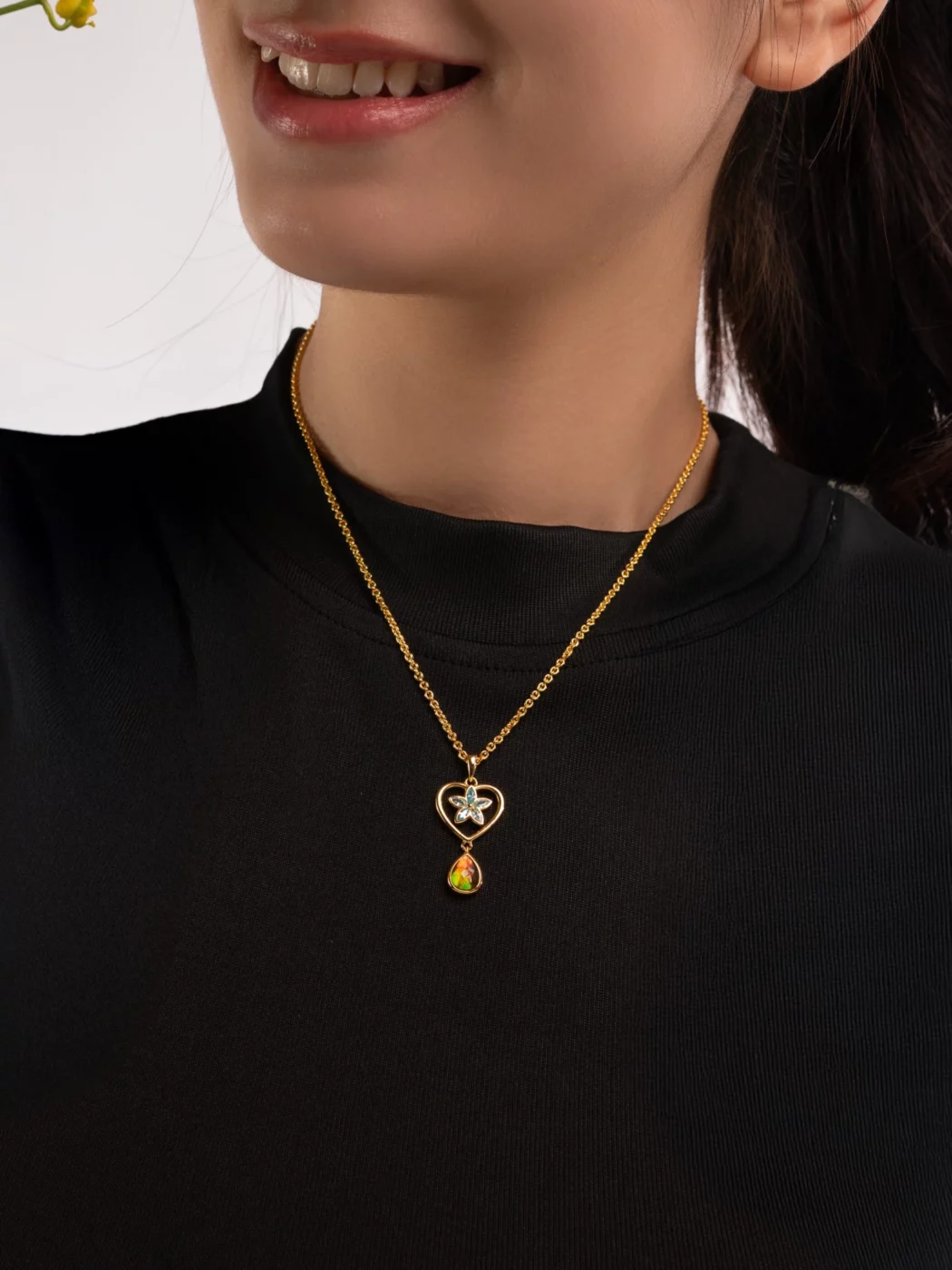 Amour Bloom Ammolite Necklace 145