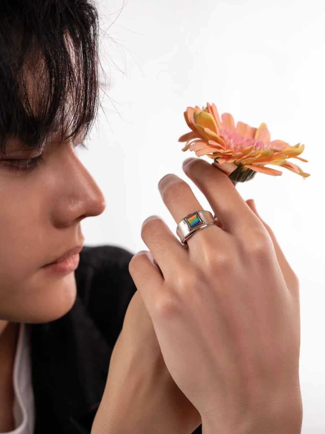 Amour Bloom Ammolite Ring 044