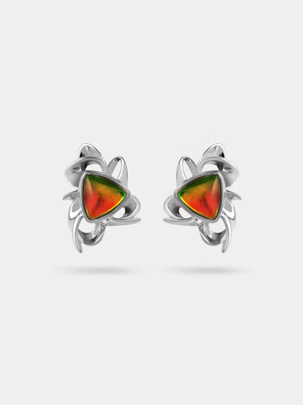 Amour Bloom Ammolite Stud Earring 037