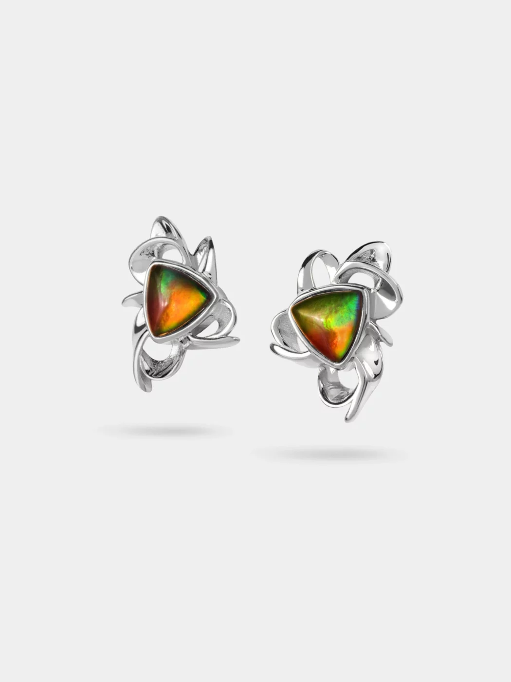 Amour Bloom Ammolite Stud Earring 037