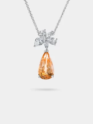 Glow Citrine Necklace 023