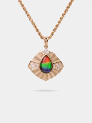 Amour Fleur 18K Gold Pendant 159