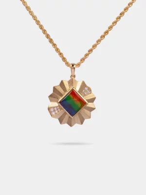 Amour Fleur 18K Gold Pendant 160