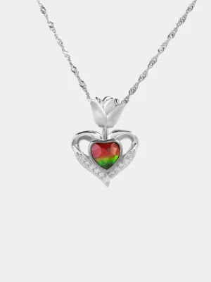 Amour Fleur Ammolite Pendant 153