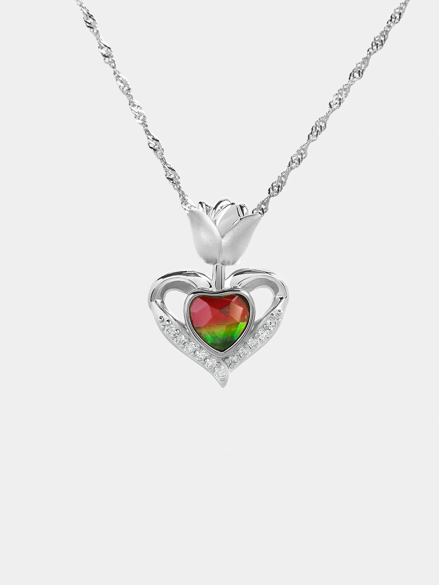 Amour Fleur Ammolite Pendant 153