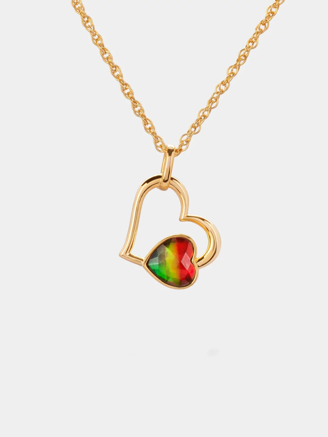 Amour Fleur Ammolite Pendant 155