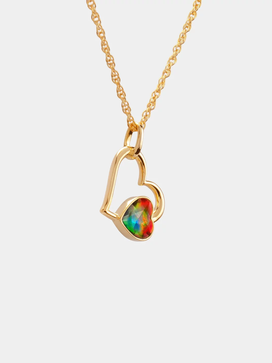 Amour Fleur Ammolite Pendant 155