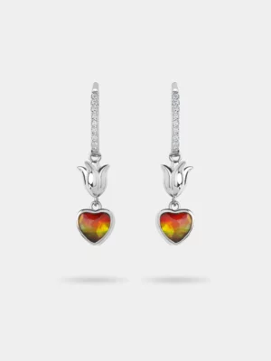 Amour Fleur Ammolite Drop Earrings 041