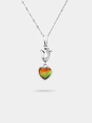 Amour Fleur Ammolite Pendant 152