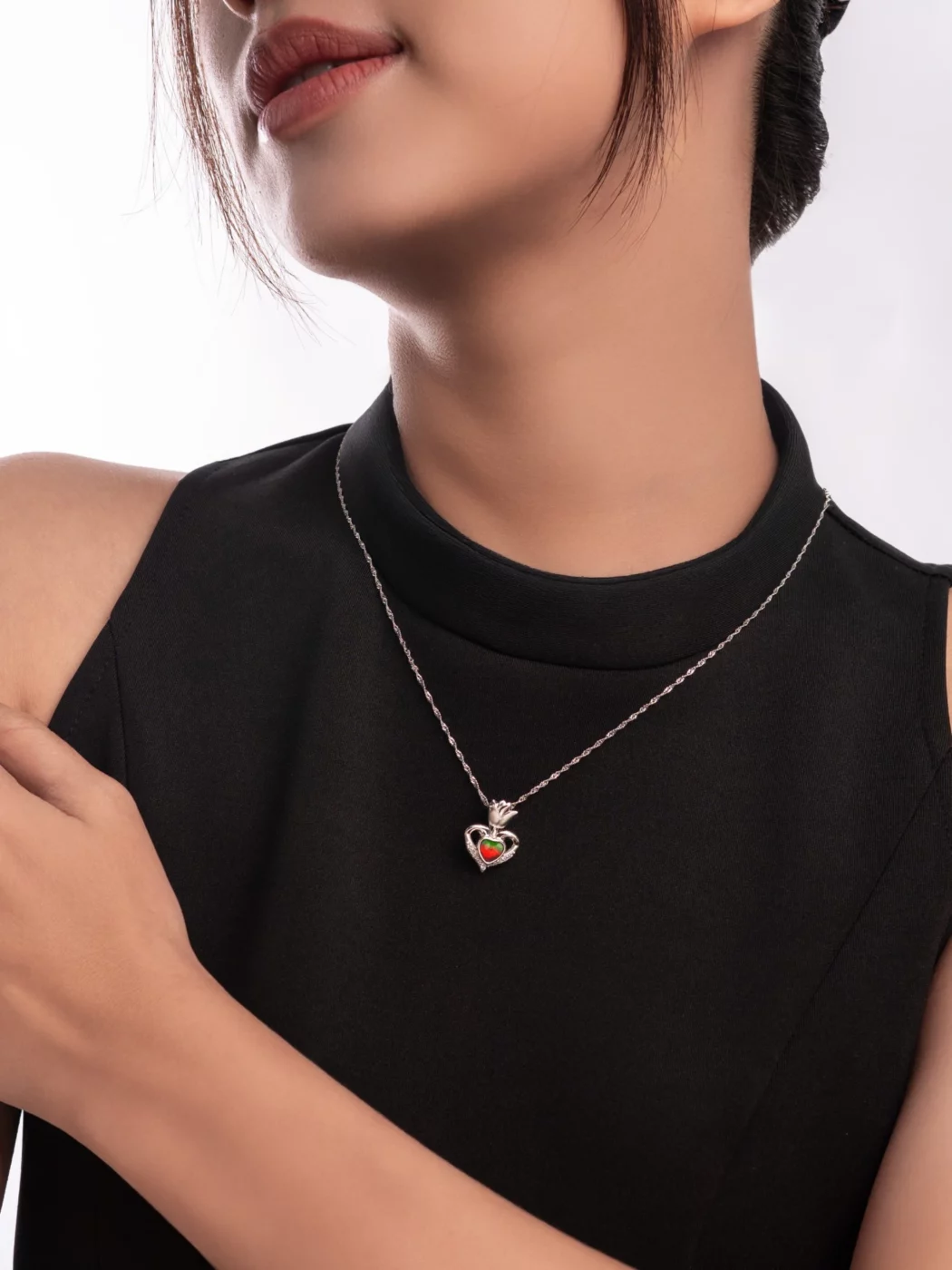 Amour Fleur Ammolite Pendant 153