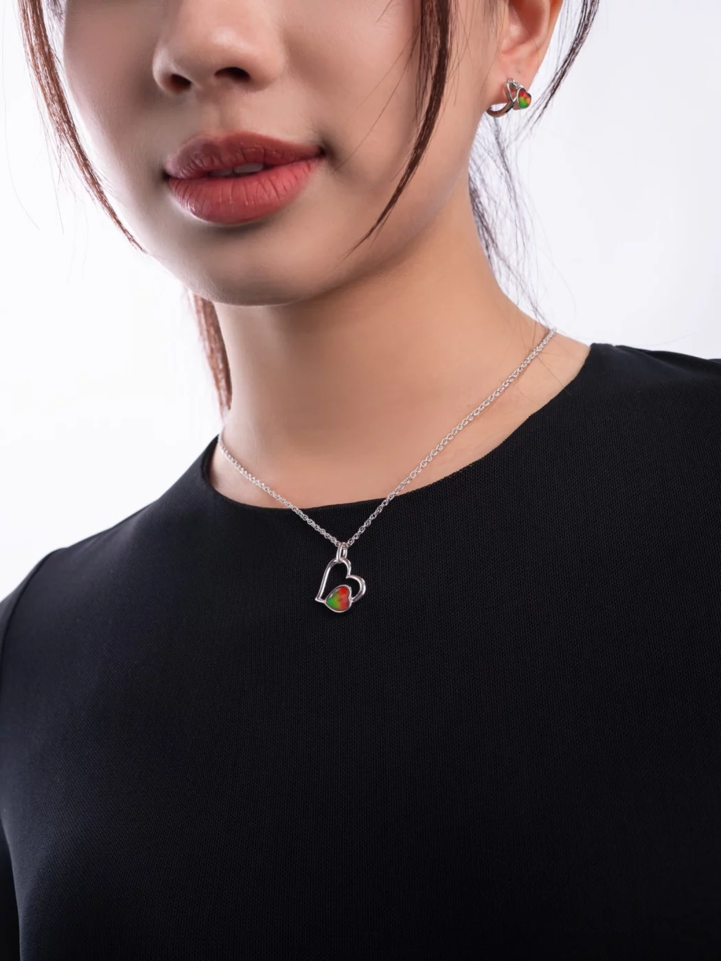 Amour Fleur Ammolite Pendant 155