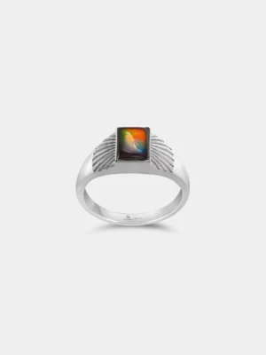 Amour Fleur Ammolite Ring 049