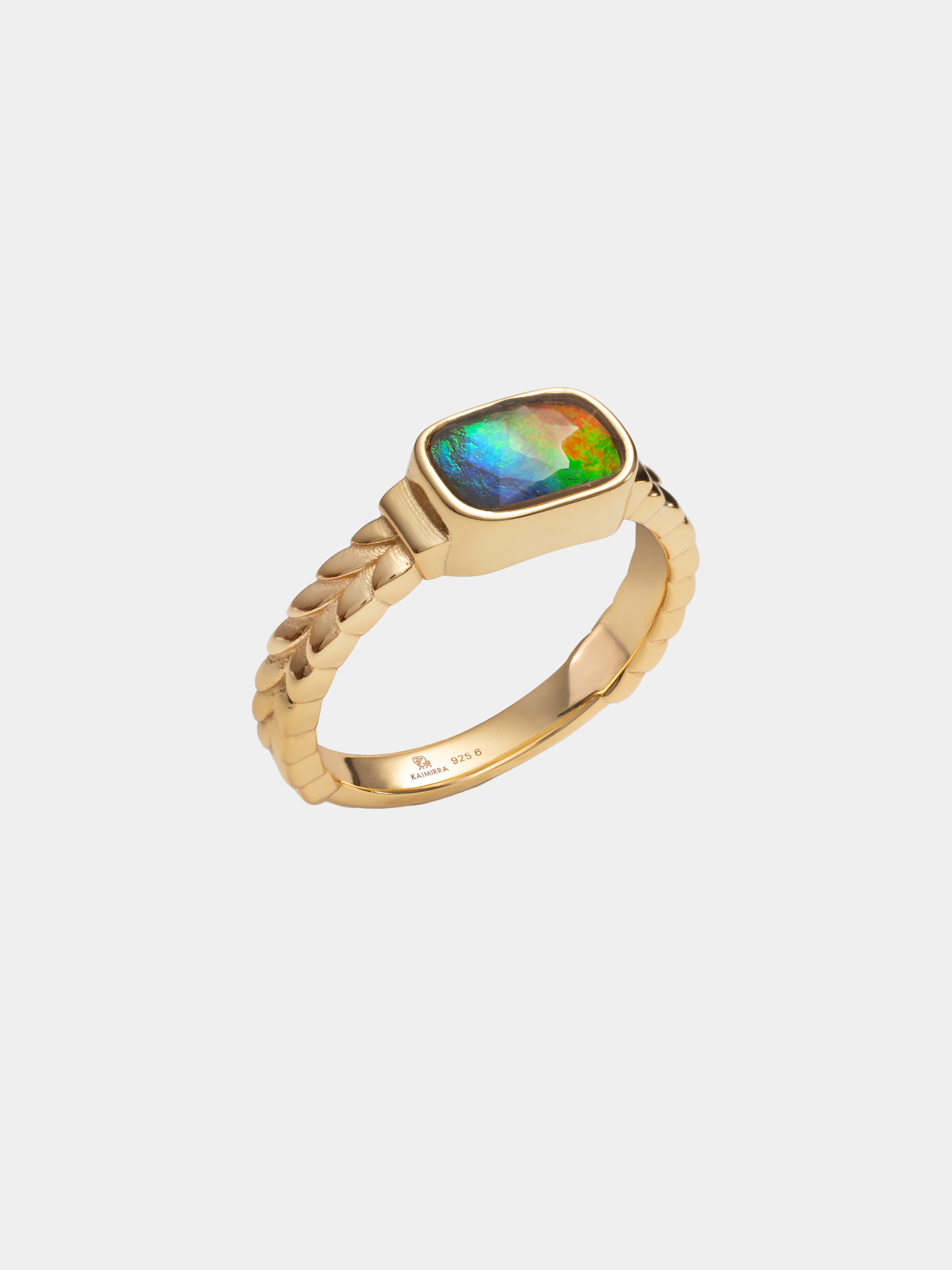 VIDA AMMOLITE RING 054