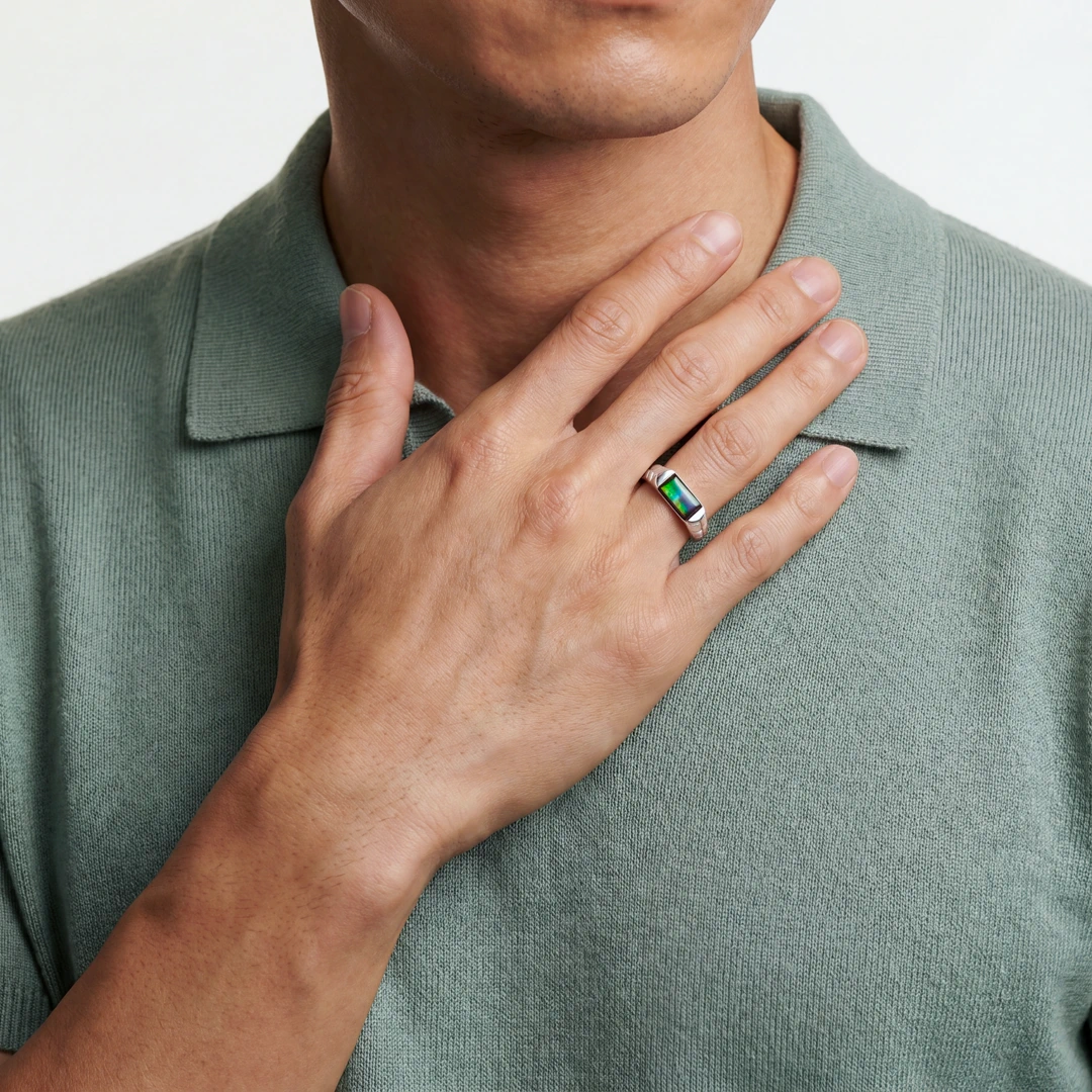 VIDA AMMOLITE RING 057