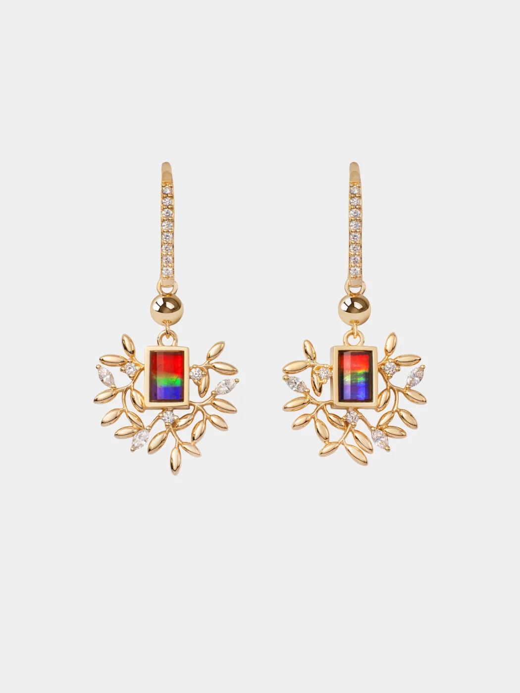 Vida Ammolite Drop Earring 049