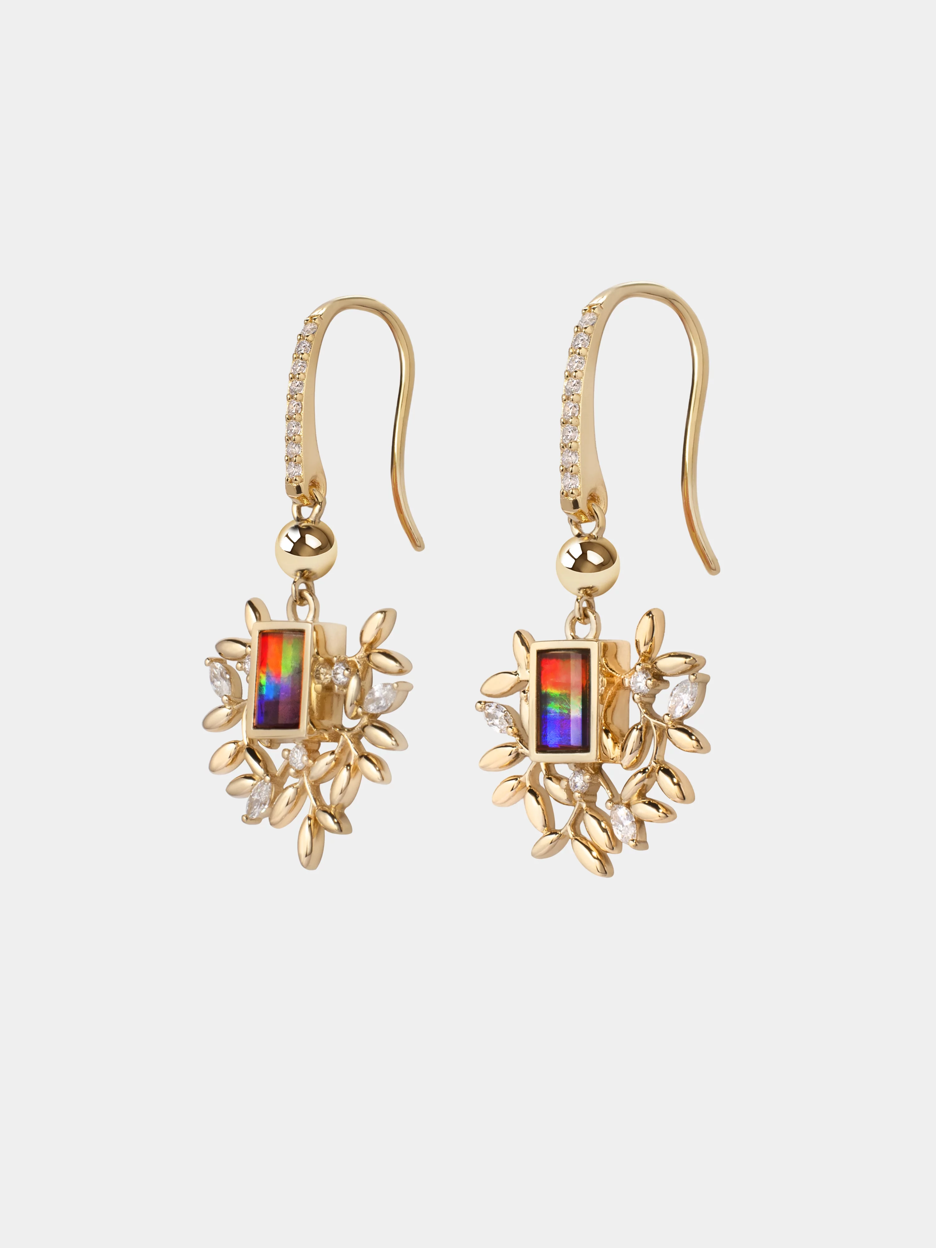 Vida Ammolite Drop Earring 049