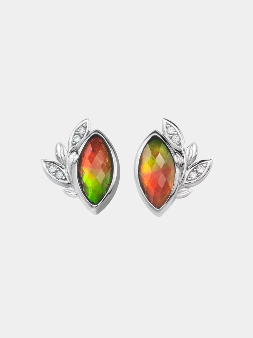 VIDA AMMOLITE STUD EARRING 046